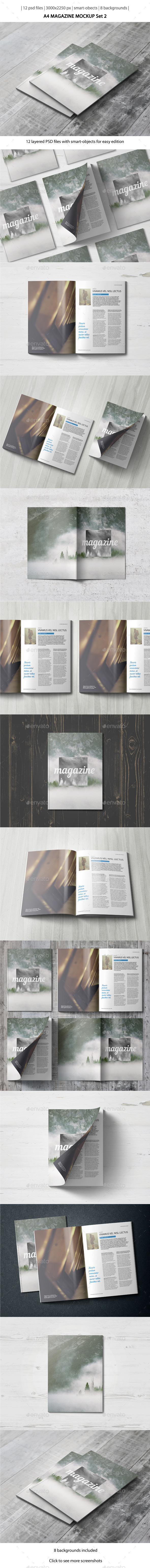 GraphicRiver A4 Magazine Mockup Set 2 10638187 GraphicRiver A4 Magazine Mockup Set 2 10638187