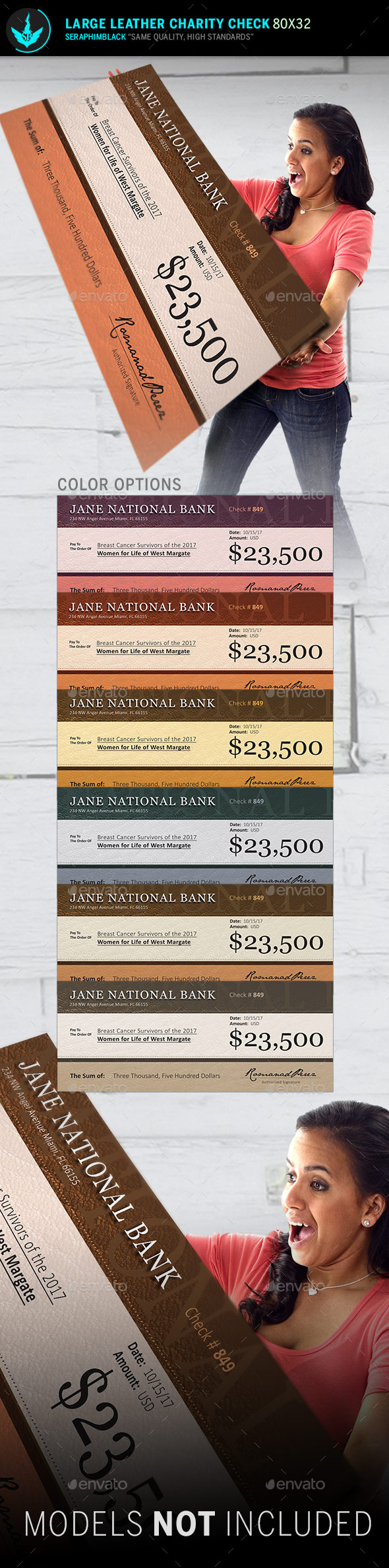 GraphicRiver Large Leather Charity Check Template 10638231 GraphicRiver Large Leather Charity Check Template 10638231