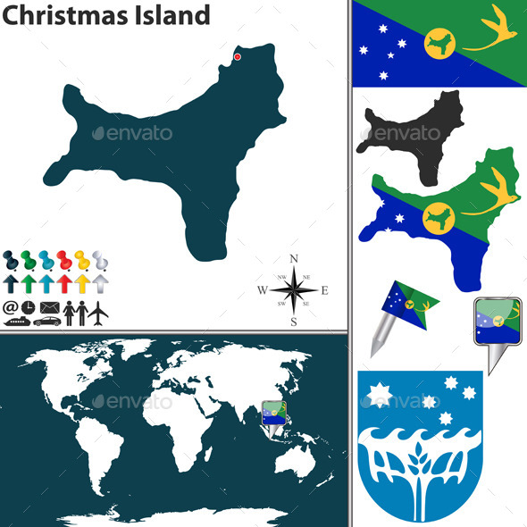 GraphicRiver Map of Christmas Island 10638945 GraphicRiver Map of Christmas Island 10638945