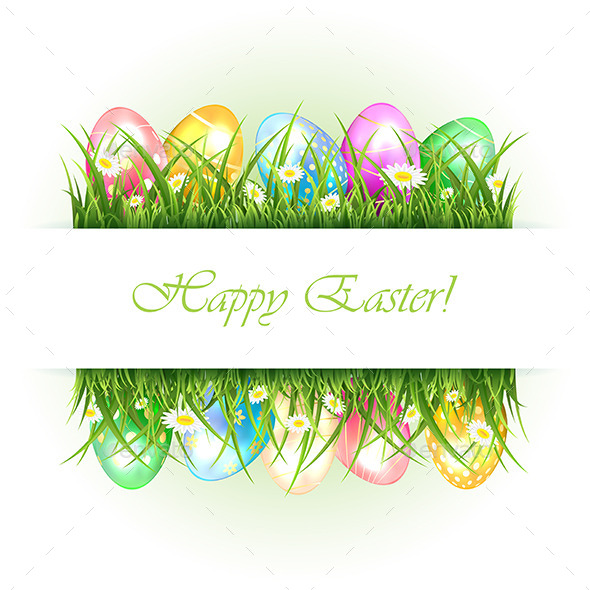 GraphicRiver Background with Grass and Easter Eggs 10639143 GraphicRiver Background with Grass and Easter Eggs 10639143