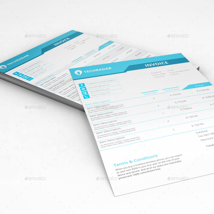 graphic design invoices templates free