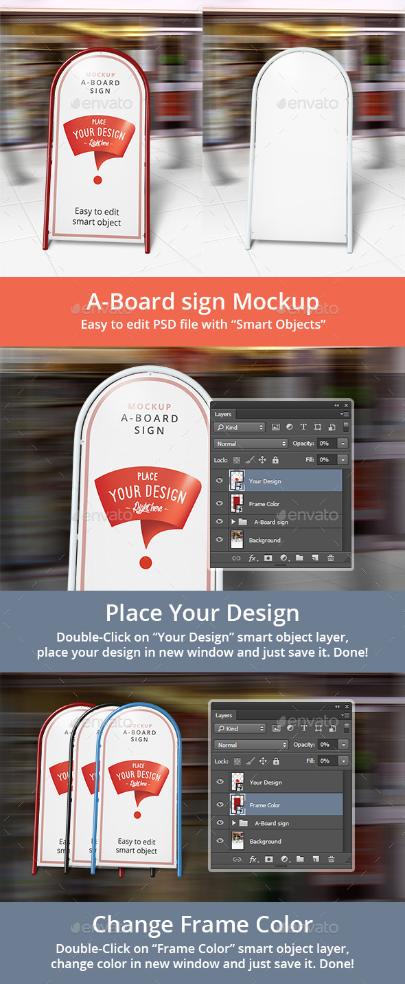 GraphicRiver A-Board Sign Mockup 10585227 GraphicRiver A-Board Sign Mockup 10585227