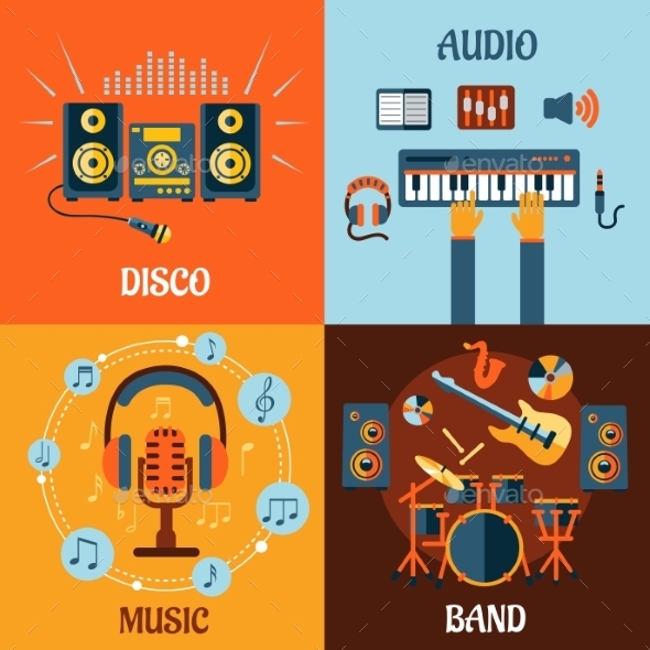 GraphicRiver Music Icons 10640259 GraphicRiver Music Icons 10640259