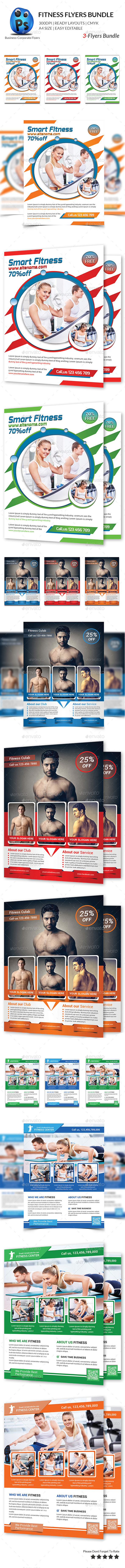 GraphicRiver Fitness Flyer Bundle Print Templates 10640530 GraphicRiver Fitness Flyer Bundle Print Templates 10640530