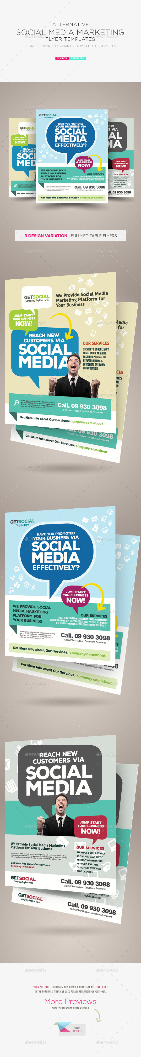 GraphicRiver Social Media Marketing Flyer Templates 10640977 GraphicRiver Social Media Marketing Flyer Templates 10640977