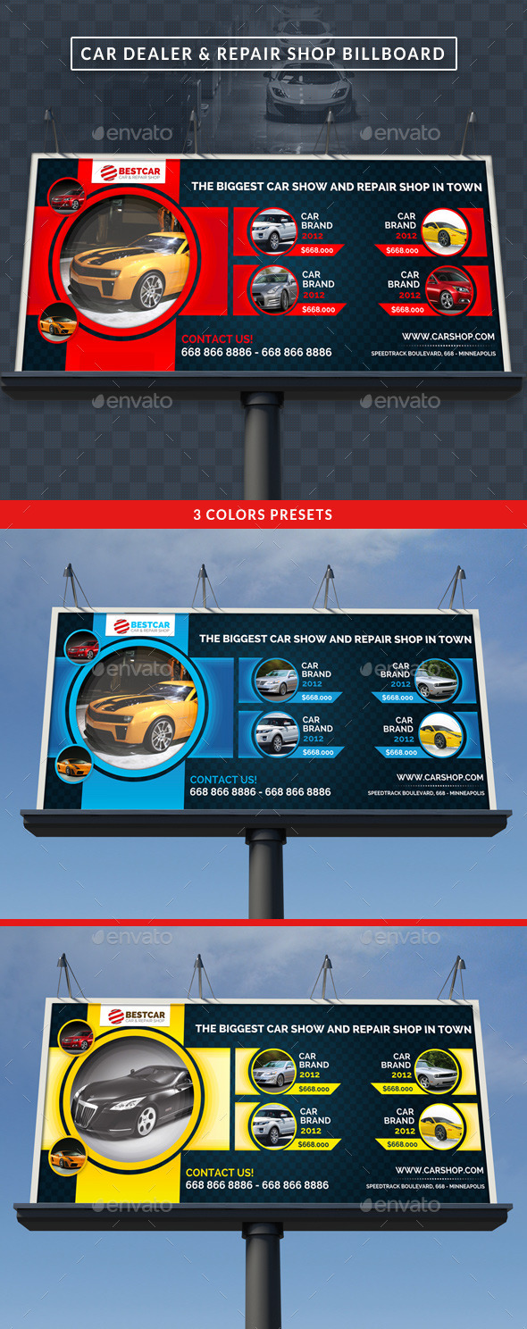 GraphicRiver Car Dealer & Auto Services Signage Billboard 10510817 GraphicRiver Car Dealer & Auto Services Signage Billboard 10510817