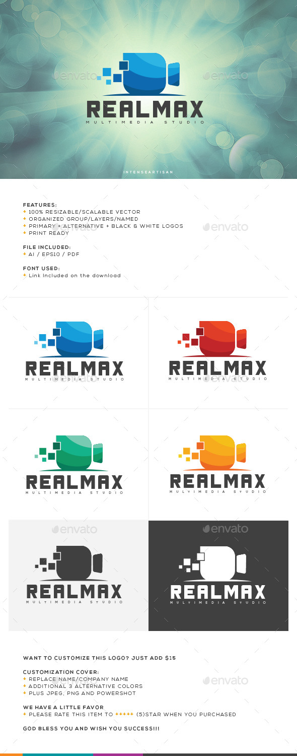 GraphicRiver Realmax Logo Template 10642349 GraphicRiver Realmax Logo Template 10642349
