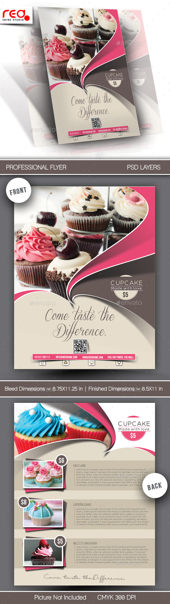 GraphicRiver Cupcake Flyer & Poster Template 10642561 GraphicRiver Cupcake Flyer & Poster Template 10642561