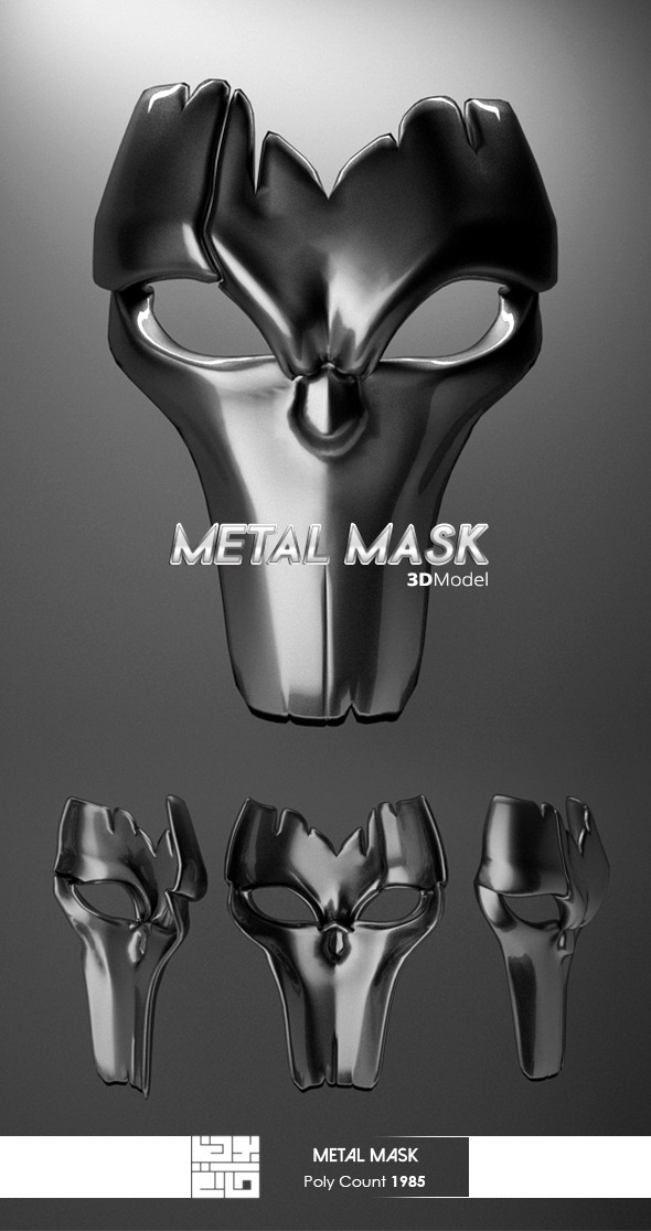 3DOcean Metal Mask 3D Model 10644217 3DOcean Metal Mask 3D Model 10644217