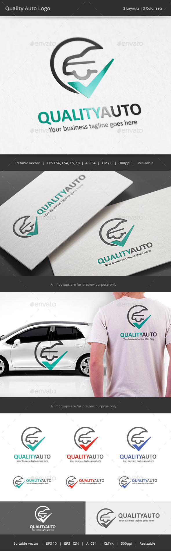 GraphicRiver Quality Auto Logo 10644247 GraphicRiver Quality Auto Logo 10644247