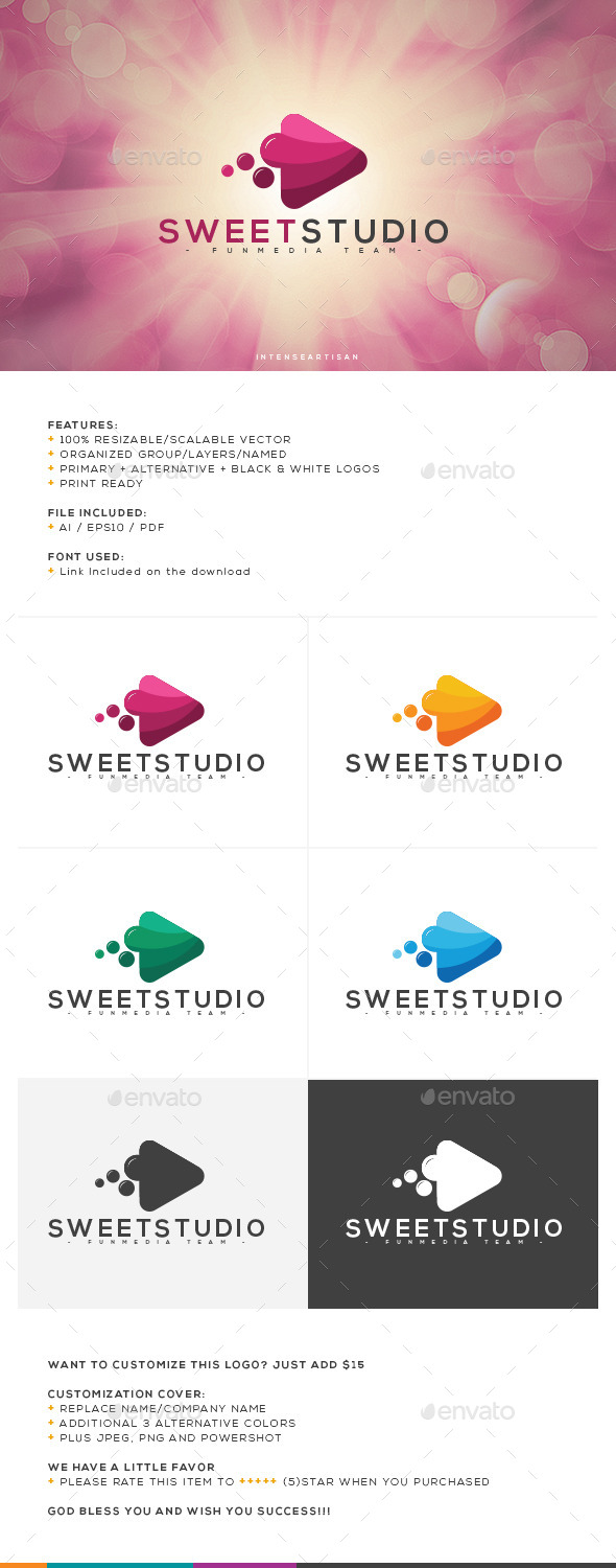 GraphicRiver Sweet Studio Logo Template 10645485 GraphicRiver Sweet Studio Logo Template 10645485