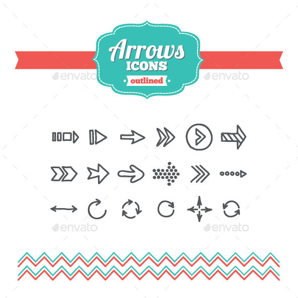 GraphicRiver Hand Drawn Arrows Icons 10645523 GraphicRiver Hand Drawn Arrows Icons 10645523