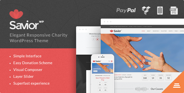 ThemeForest Savior Events & Donations WordPress Theme 10530112 ThemeForest Savior Events & Donations WordPress Theme 10530112
