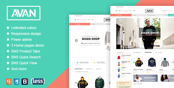 SNS Avan - Responsive Magento Theme