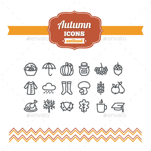 GraphicRiver Hand Drawn Autumn Icons 10646491 GraphicRiver Hand Drawn Autumn Icons 10646491