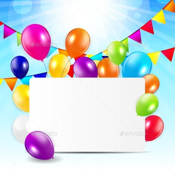 GraphicRiver Colored Balloons Background 10647010 GraphicRiver Colored Balloons Background 10647010
