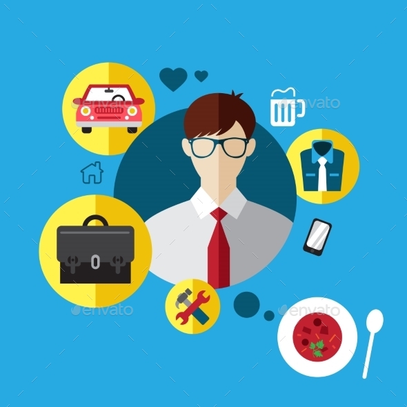 GraphicRiver Set Flat Icons with Man of Different Professions 10647569 GraphicRiver Set Flat Icons with Man of Different Professions 10647569