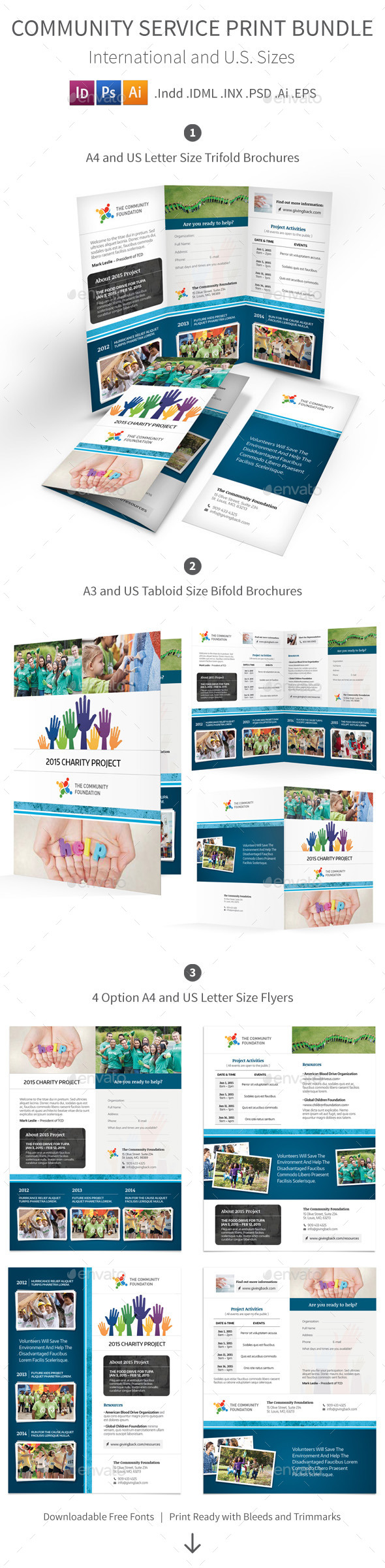 GraphicRiver Community Service Print Bundle 10648009 GraphicRiver Community Service Print Bundle 10648009