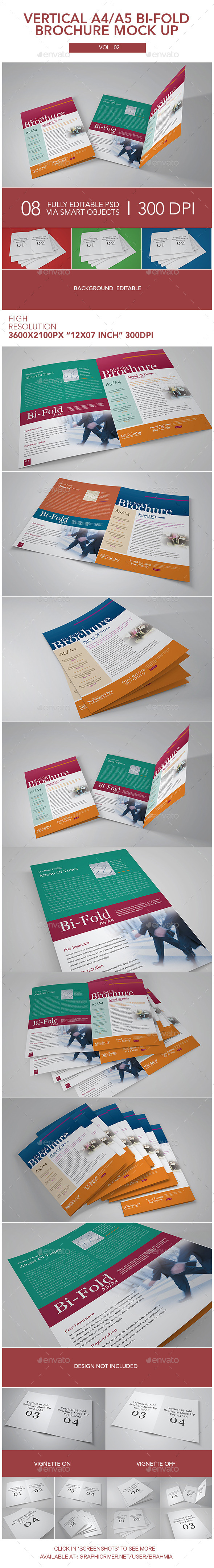 GraphicRiver Vertical A4 A5 Bi-fold Brochure Mock Up 10648133 GraphicRiver Vertical A4 A5 Bi-fold Brochure Mock Up 10648133