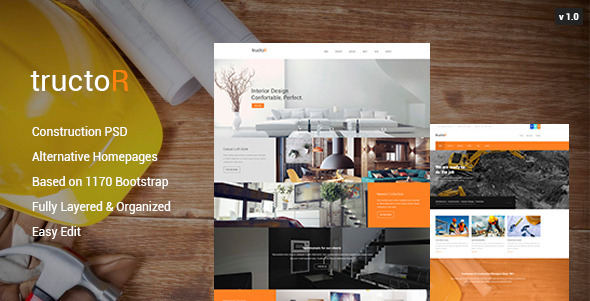 Tructor - Construction PSD Template