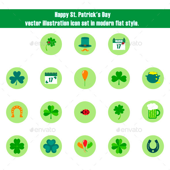 GraphicRiver Happy St Patrick s Day Vector Illustration Icon S 10649024 GraphicRiver Happy St Patrick s Day Vector Illustration Icon S 10649024