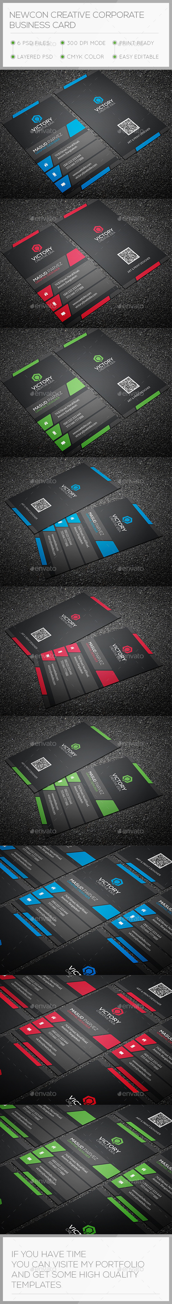 GraphicRiver Newcon Creative Business Card 10651854 GraphicRiver Newcon Creative Business Card 10651854