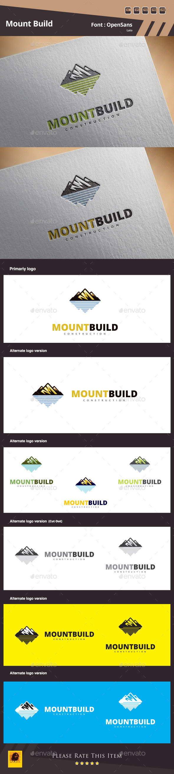 GraphicRiver Mount Build Logo Template 10653890 GraphicRiver Mount Build Logo Template 10653890
