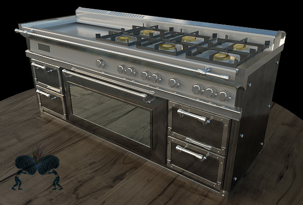Kitchen Stove - 3DOcean Item for Sale
