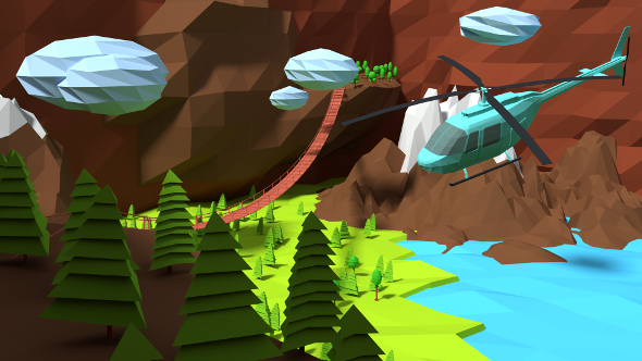 3DOcean Low Poly landscape 10653965 3DOcean Low Poly landscape 10653965