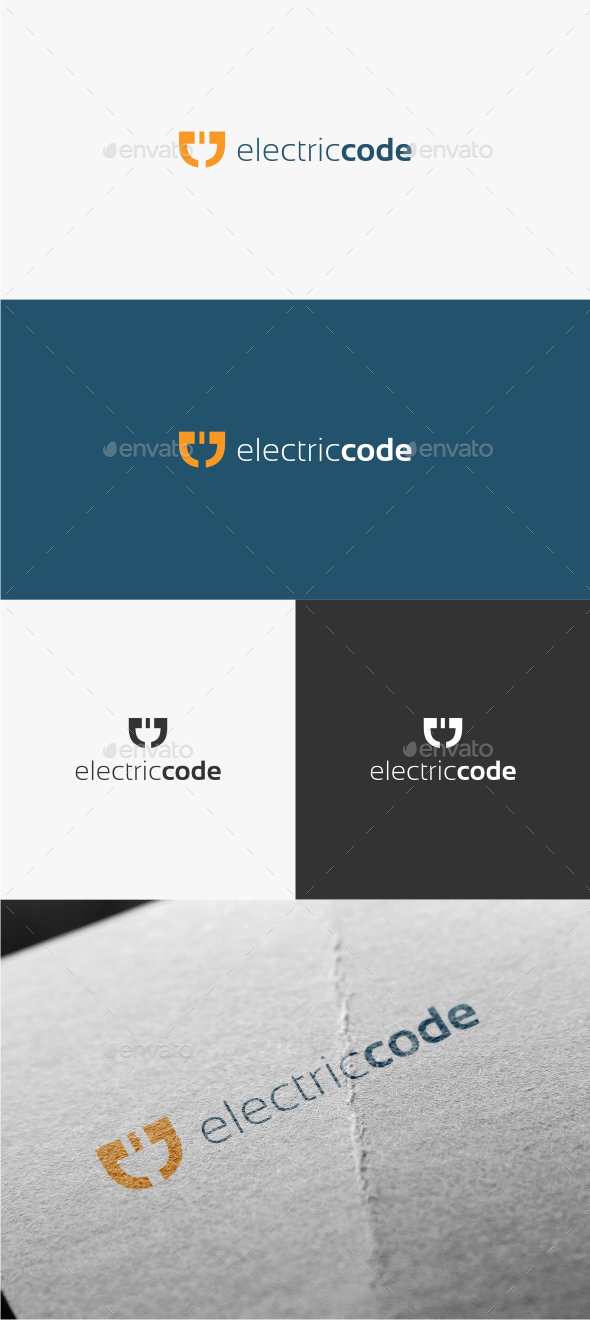GraphicRiver Electric Code Logo Template 10654206 GraphicRiver Electric Code Logo Template 10654206