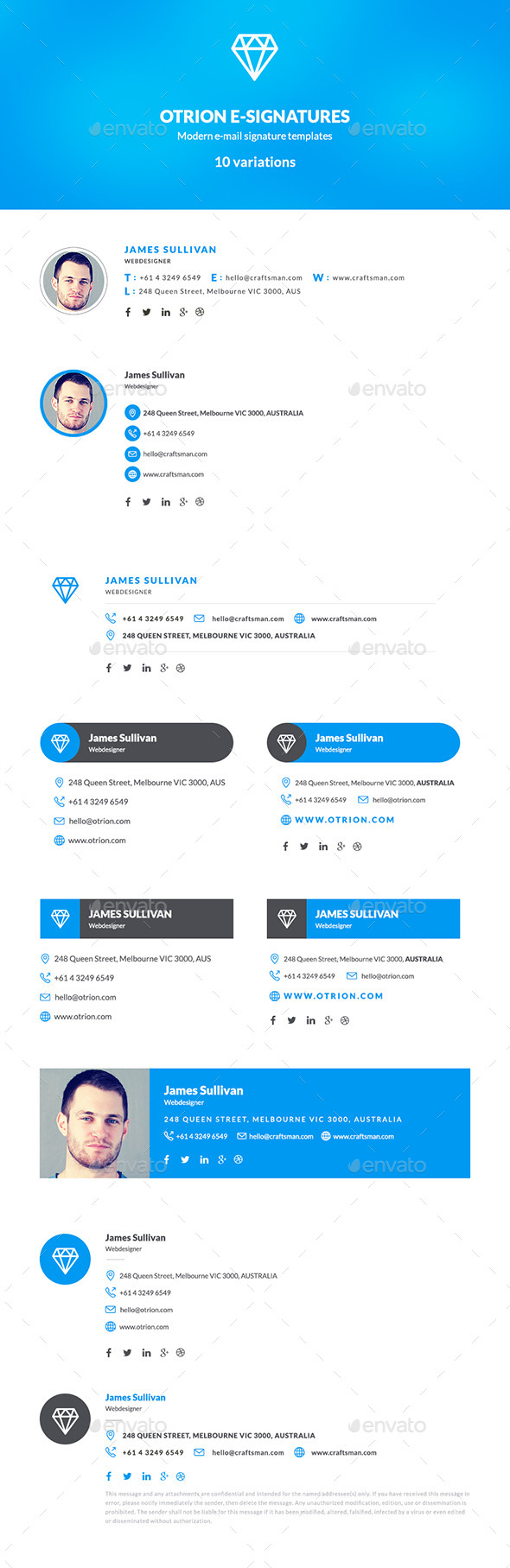 GraphicRiver Otrion E-Signatures 10 Modern E-mail Signatures 10654598 GraphicRiver Otrion E-Signatures 10 Modern E-mail Signatures 10654598