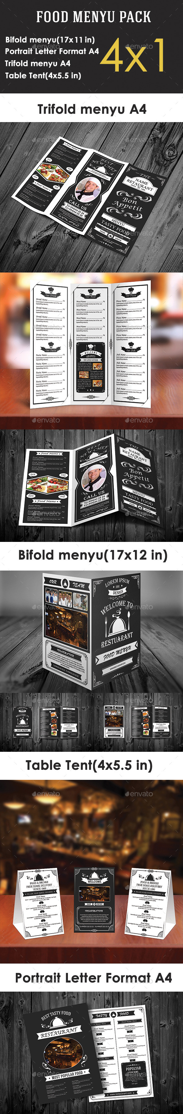 GraphicRiver Retro Food Menu Pack 10656800 GraphicRiver Retro Food Menu Pack 10656800