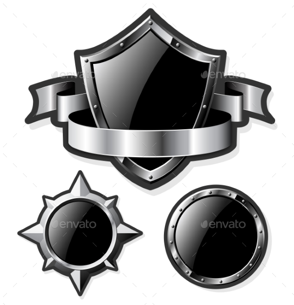 GraphicRiver Steel Shields 10657105 GraphicRiver Steel Shields 10657105