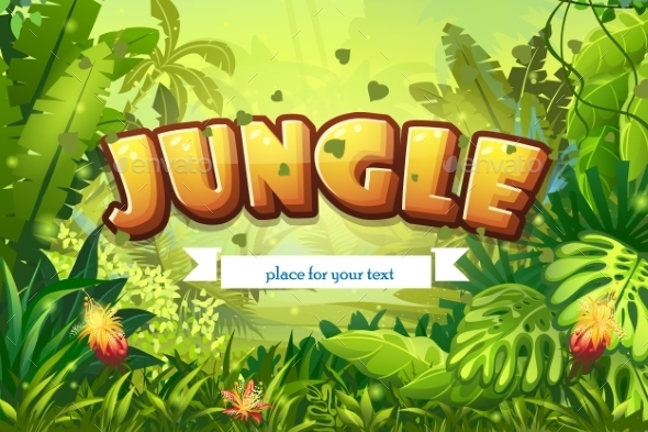GraphicRiver Jungle Background 10657943 GraphicRiver Jungle Background 10657943