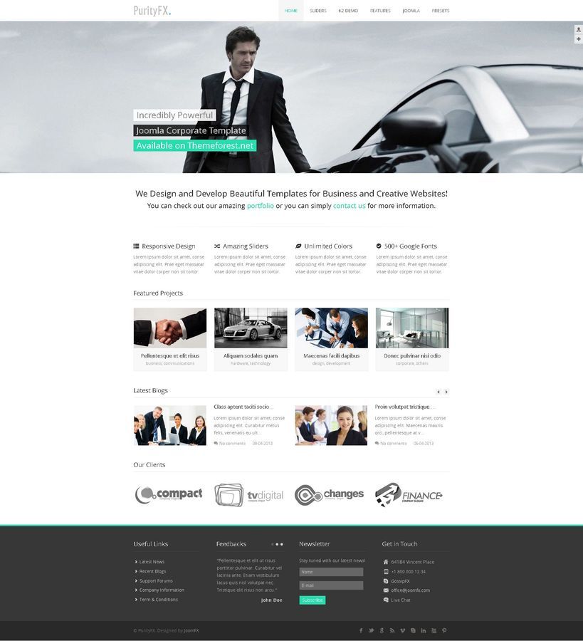 Forex website template free