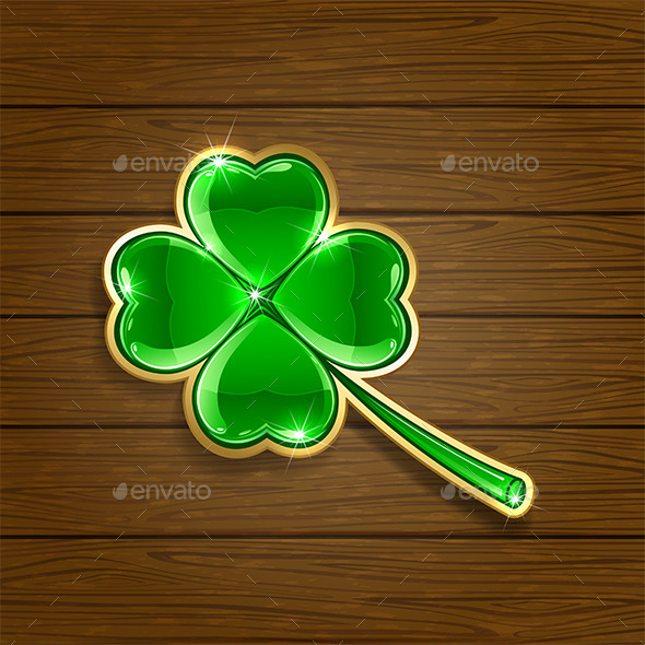 GraphicRiver Clover on Wooden Background 10658143 GraphicRiver Clover on Wooden Background 10658143