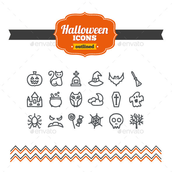 GraphicRiver Hand Drawn Halloween Icons 10658144 GraphicRiver Hand Drawn Halloween Icons 10658144