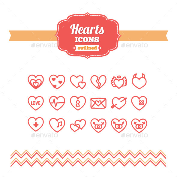 GraphicRiver Hand Drawn Hearts Icons 10658159 GraphicRiver Hand Drawn Hearts Icons 10658159