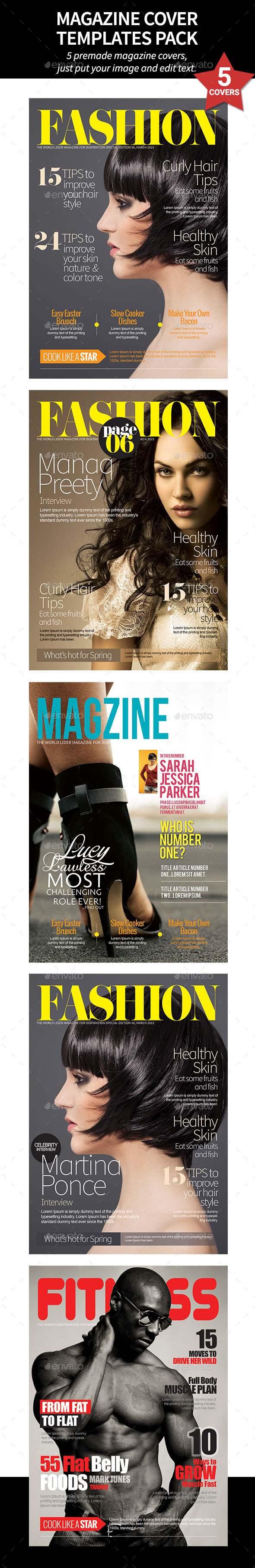 GraphicRiver Magazine Cover Templates 10658906 GraphicRiver Magazine Cover Templates 10658906