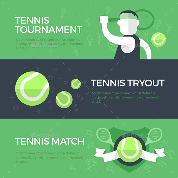 GraphicRiver Tennis Banners 10658959 GraphicRiver Tennis Banners 10658959