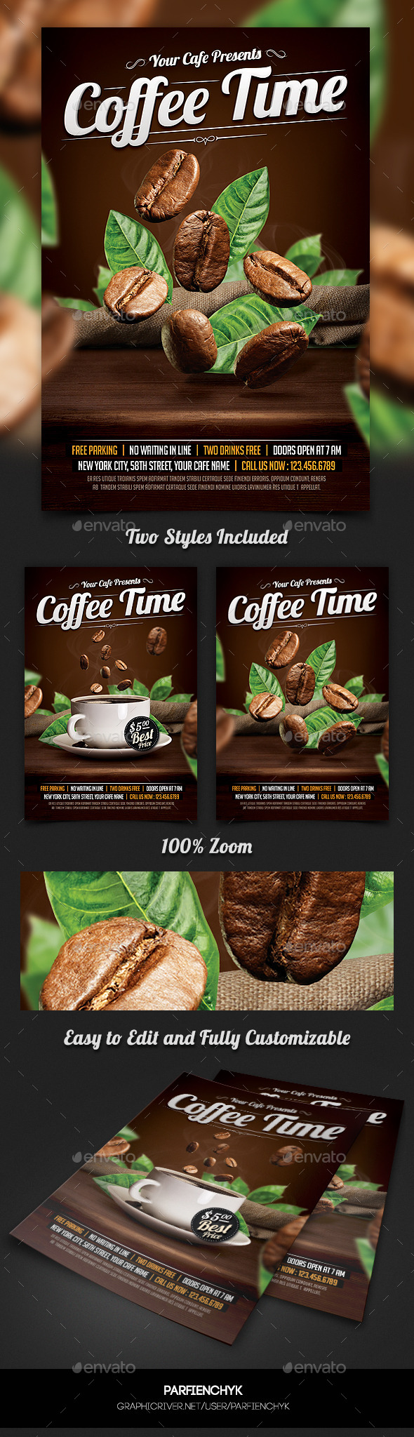 GraphicRiver Coffee Time Flyer Template 10660733 GraphicRiver Coffee Time Flyer Template 10660733