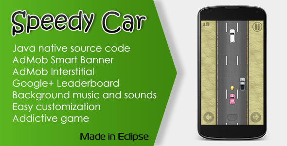 CodeCanyon Speedy Car Game with AdMob and Leaderboard 10612308 CodeCanyon Speedy Car Game with AdMob and Leaderboard 10612308