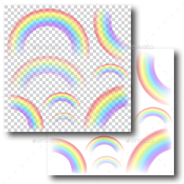 GraphicRiver Transparent Rainbows 10663692 GraphicRiver Transparent Rainbows 10663692