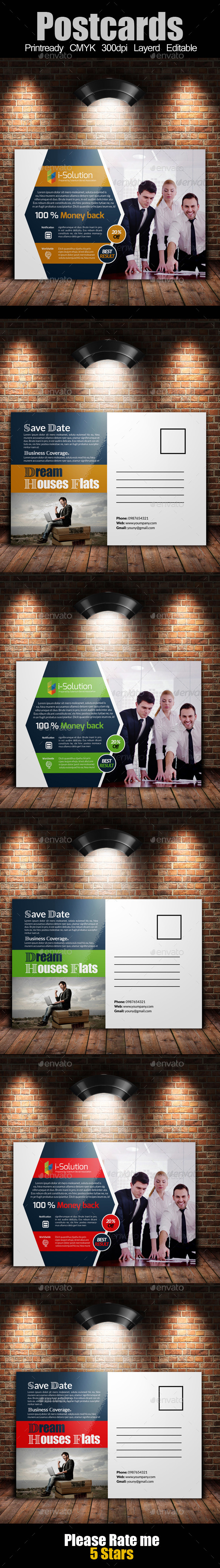 GraphicRiver Multi Use Business Post Cards Template 10663896 GraphicRiver Multi Use Business Post Cards Template 10663896