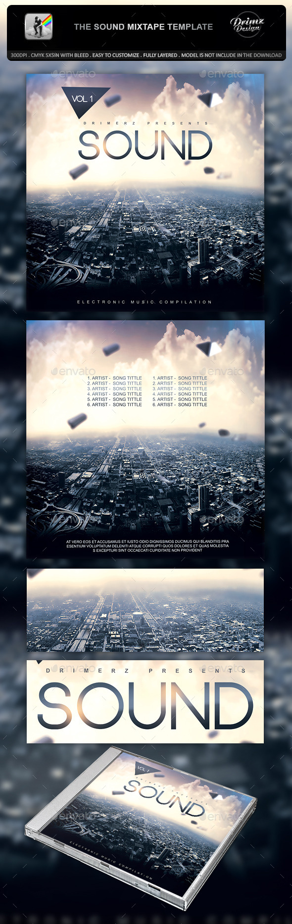 GraphicRiver The Sound Mixtape Template 10663979 GraphicRiver The Sound Mixtape Template 10663979