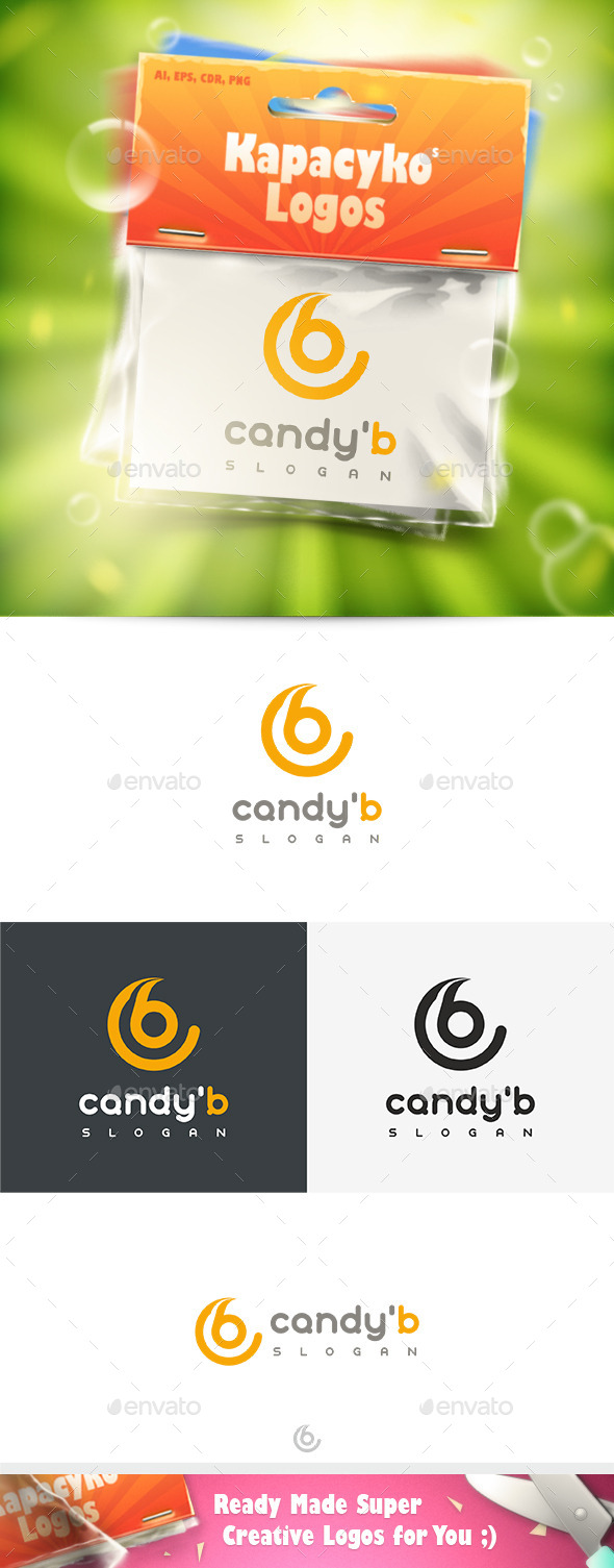 GraphicRiver Candy B Logo 10664421 GraphicRiver Candy B Logo 10664421