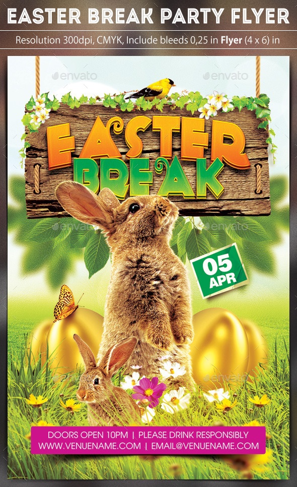 GraphicRiver Easter Break Flyer 10664762 GraphicRiver Easter Break Flyer 10664762