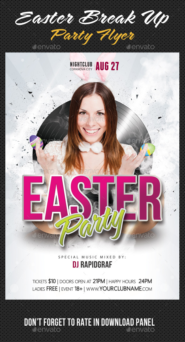 GraphicRiver Easter Break Up Party Flyer 04 10665583 GraphicRiver Easter Break Up Party Flyer 04 10665583