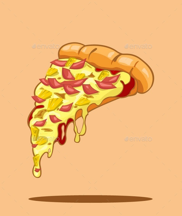 GraphicRiver Hawaiian Pizza 10666251 GraphicRiver Hawaiian Pizza 10666251