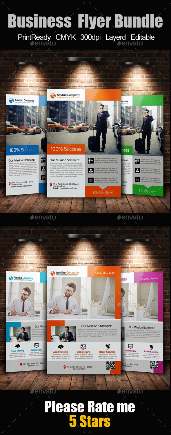 GraphicRiver A4 Business Flyer Template Bundle 10666422 GraphicRiver A4 Business Flyer Template Bundle 10666422